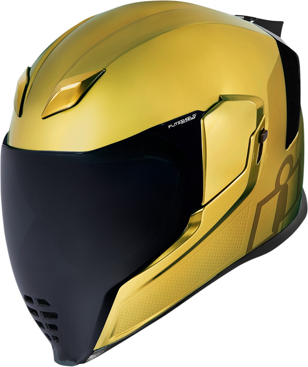 Gold Airflite Jewel MIPS Motorcycle Helmet - 2X-Large - Meets ECE 22.05 and DOT FMVSS-218 Standards - Click Image to Close