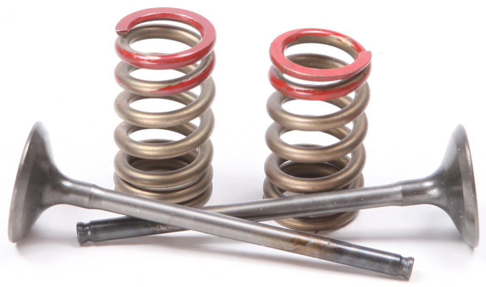 Steel Exhaust Valve/Spring Kit - For 04-16 KX250F RMZ250 - Click Image to Close