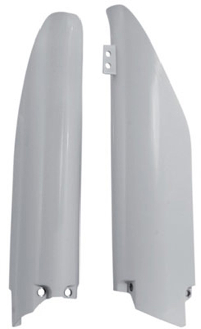 Lower Fork Cover Set - White - For 07-08 RM125/RM250, 07-17 RMZ450, 07-18 RMZ250 - Click Image to Close