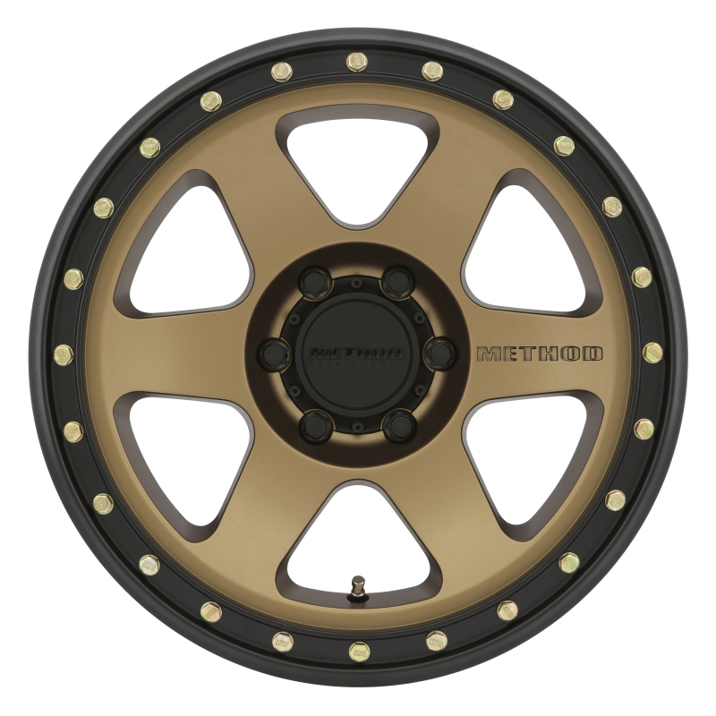 MR310 Con6 17x8.5 +35mm Offset 6x5.5 106.25mm CB Bronze/Black Street Loc Wheel - Click Image to Close