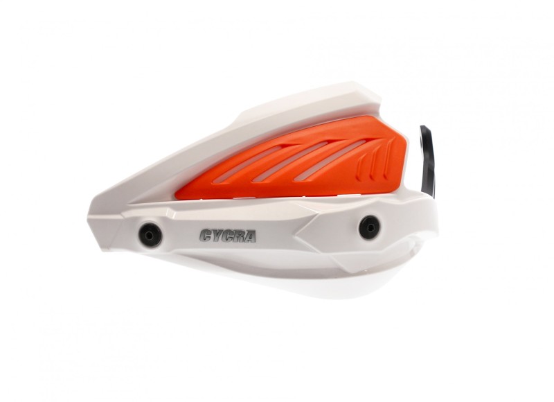 Cycra Voyager Dual Road Handguards White/Orange Fits 20 KTM 390 ADV - Click Image to Close