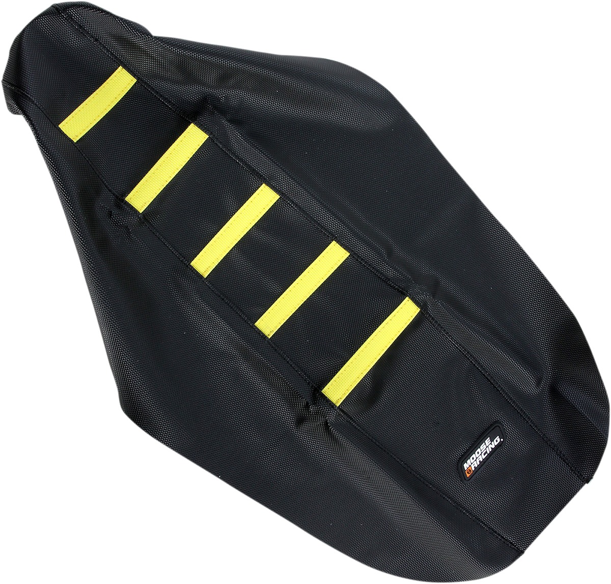 Black/Yellow Ribbed Seat Cover - For 05-07 Suzuki RMZ450 - Click Image to Close