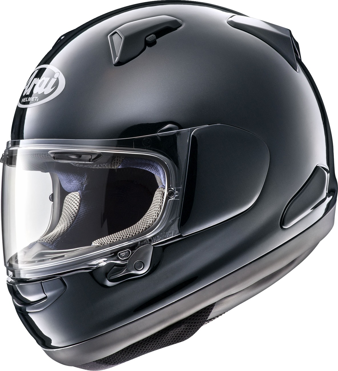 Arai Quantum-X Solid Helmet 2XL Pearl Black - Full-face helmet in Pearl Black, size 2XL - Click Image to Close