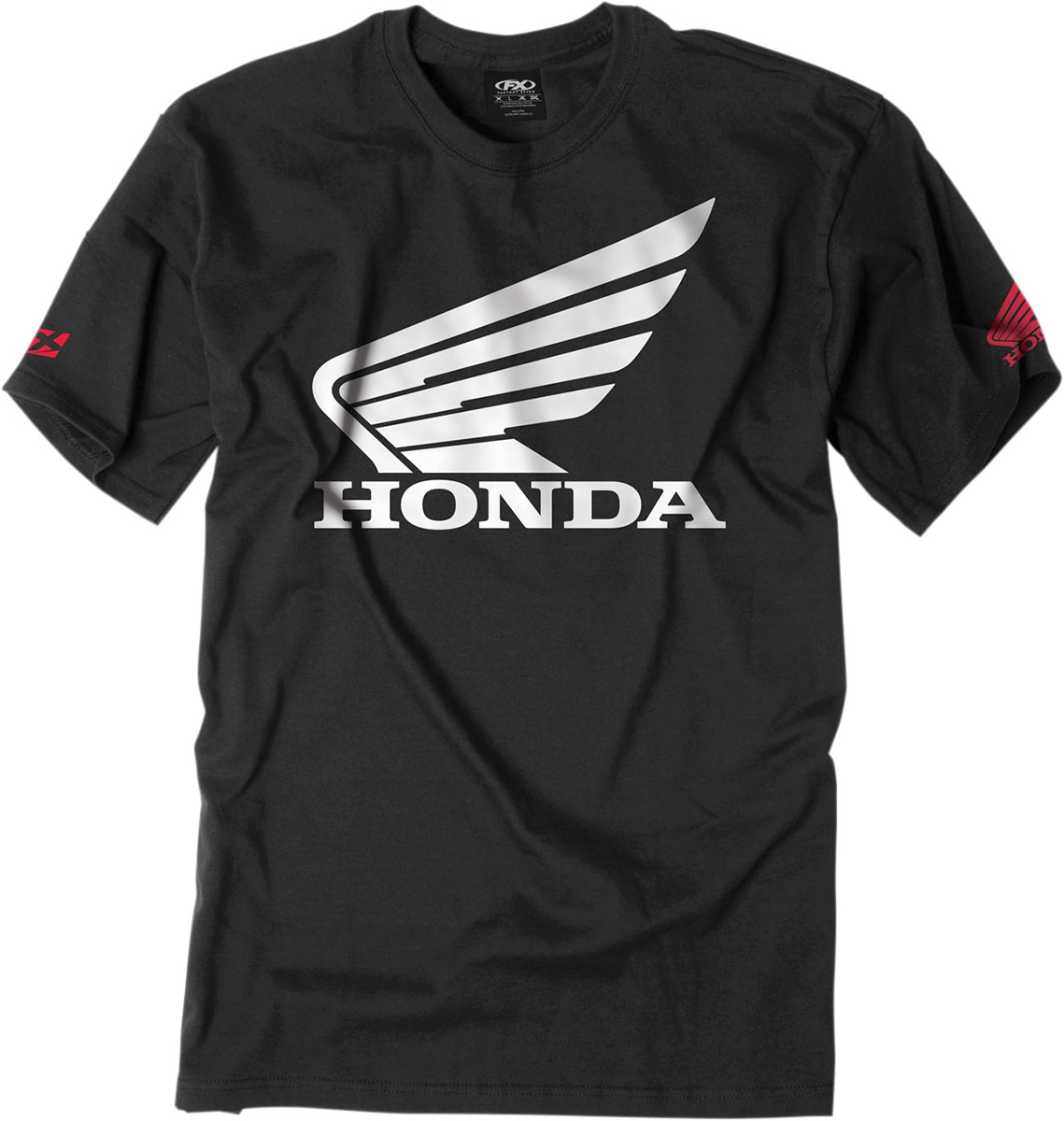 Men's Honda Big Wing Tee - Honda Big Wing Tee Blk Lg - Click Image to Close