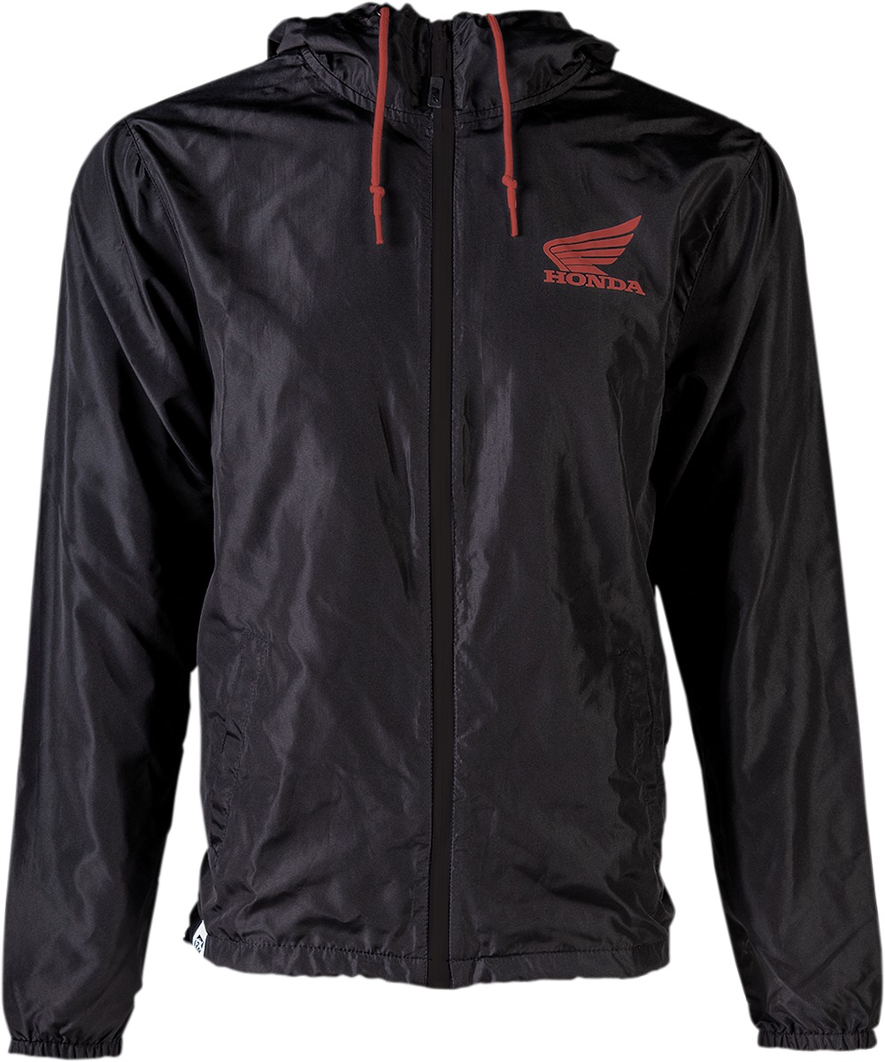 Men's Honda Windbreaker - Honda Windbrkr Jkt Blk 2Xl - Click Image to Close