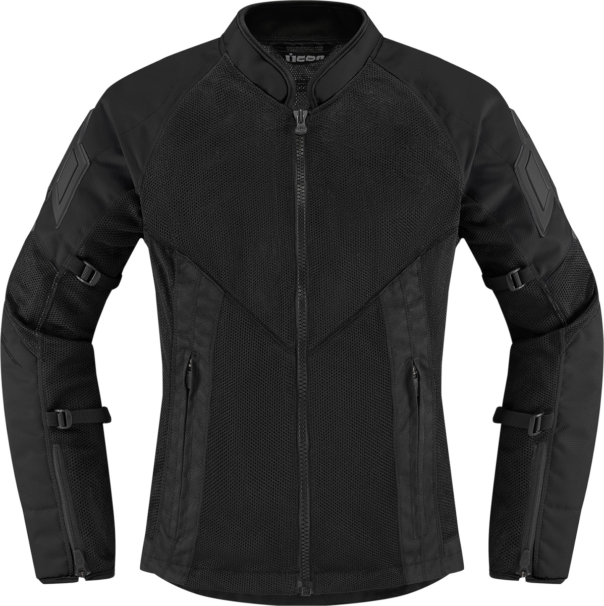 ICON Women's Mesh AF Jacket Black XS - Durable mesh riding jacket for women - Click Image to Close