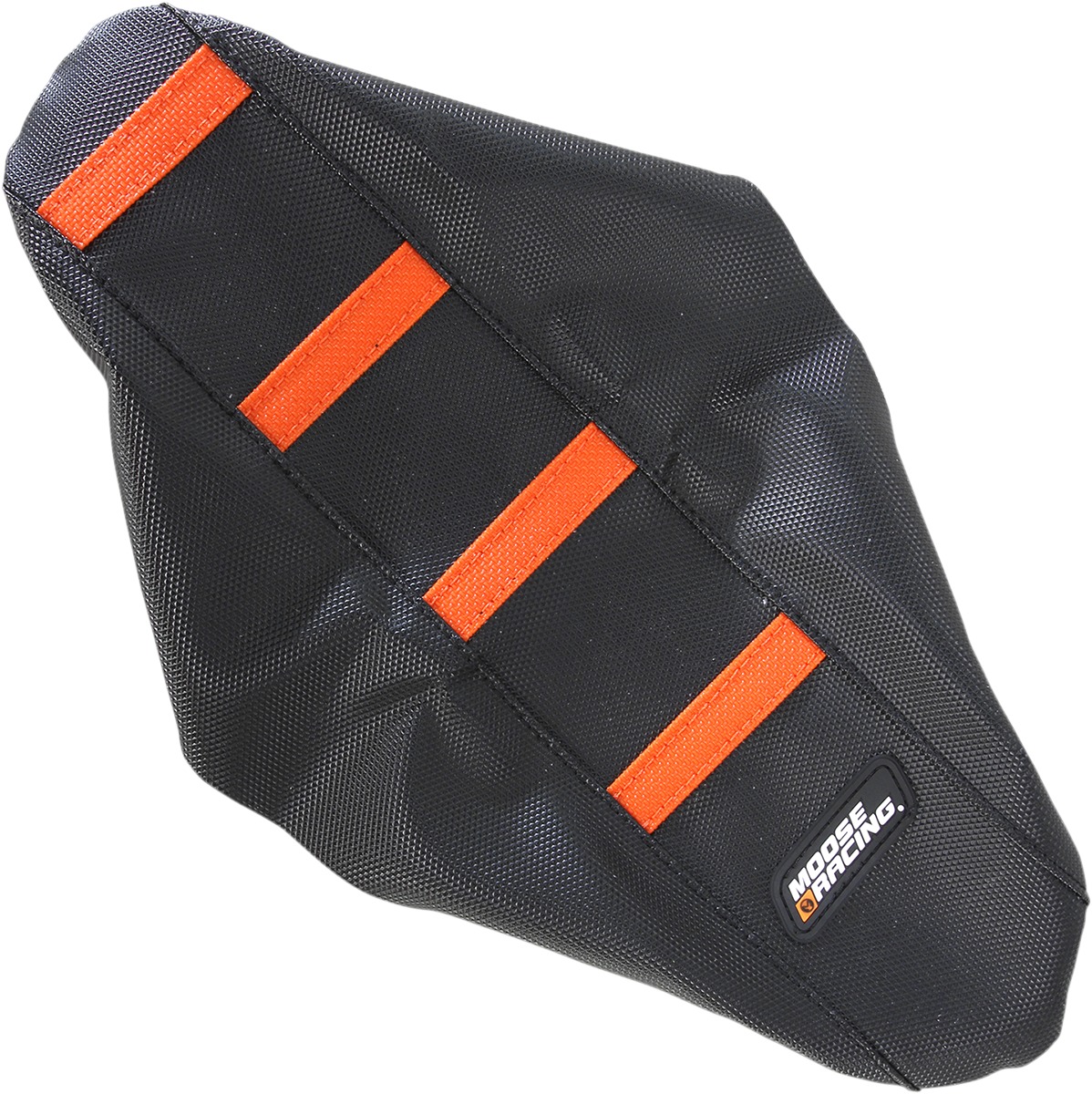 Black/Orange Ribbed Seat Cover - For 09-15 KTM 50 SX - Click Image to Close