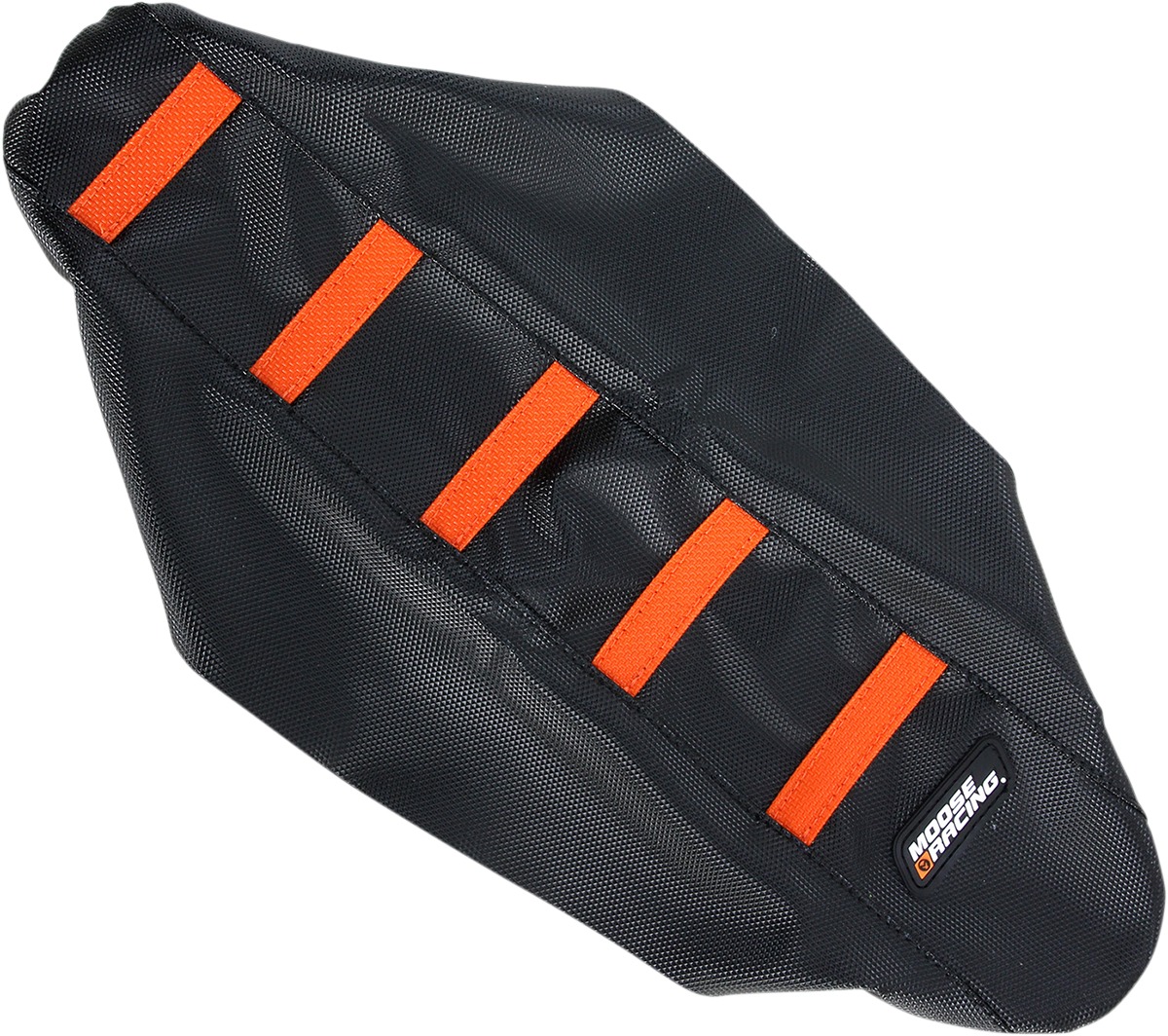 Black/Orange Ribbed Seat Cover - For 09-15 KTM 65 SX - Click Image to Close