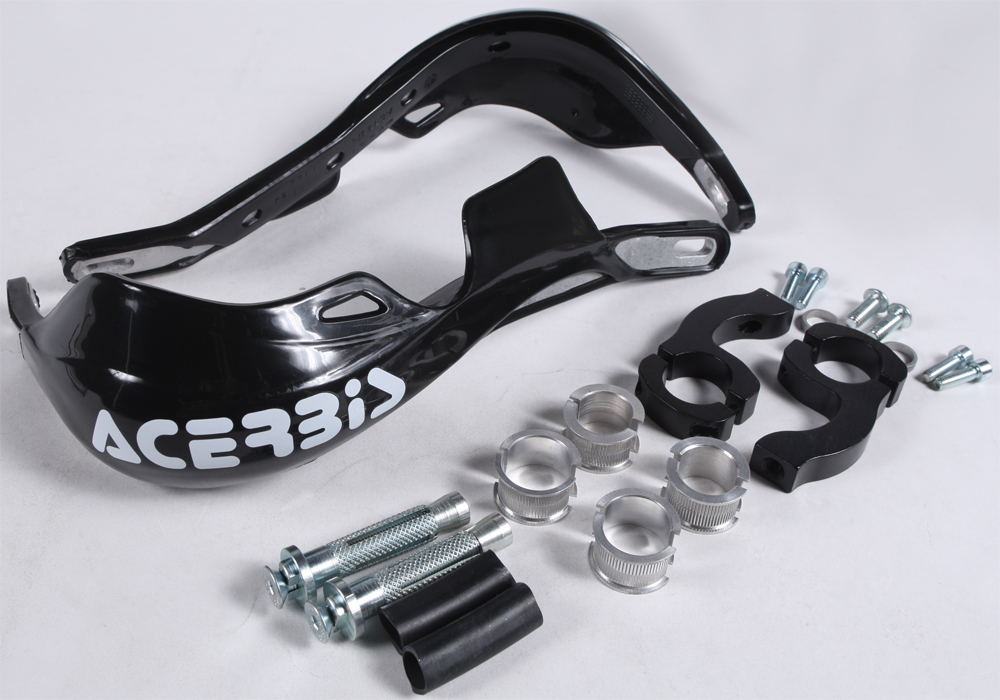 Rally PRO Handguards - Black - w/ Universal Bar Mount Kit - Click Image to Close