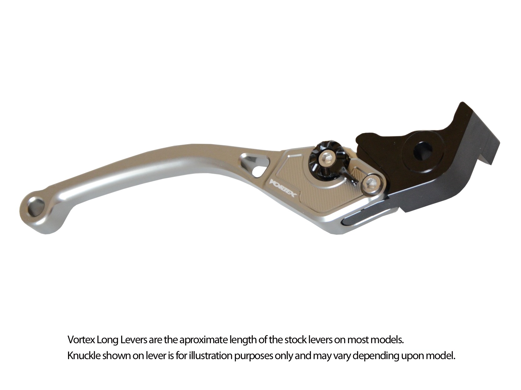 V3 2.0 TI-Silver Stock Length Brake Lever - For 08-13 ST1300 & 10-16 VFR1200 - Click Image to Close