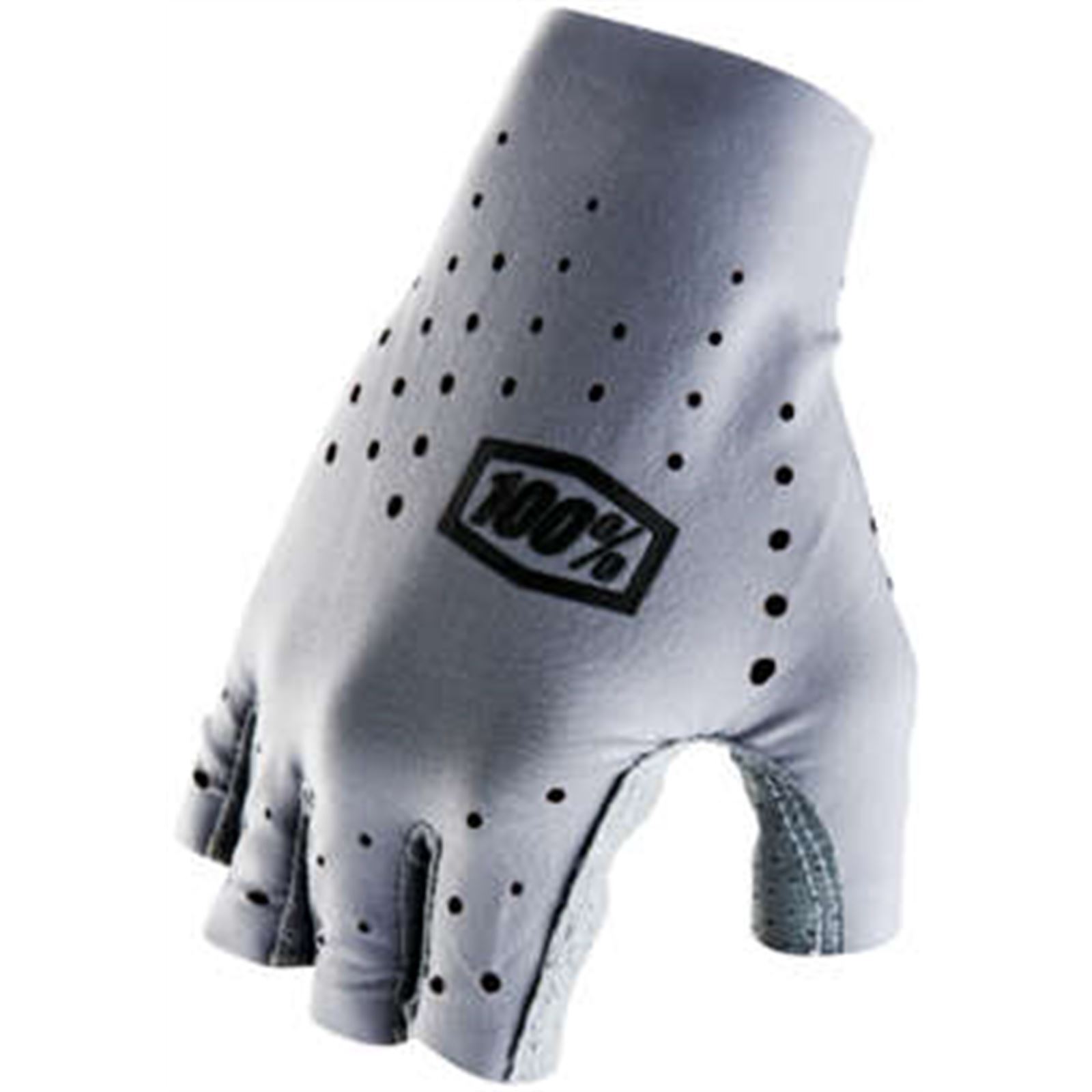 100% Women's Gray Sling Bike Short Finger Gloves, Large - Click Image to Close