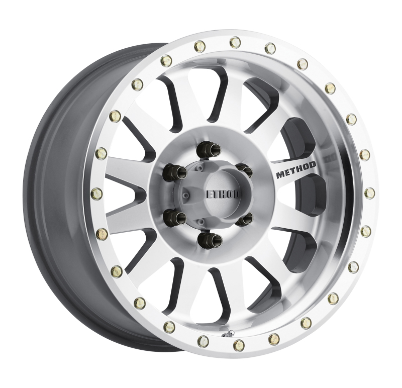 MR304 Double Standard 17x8.5 0mm Offset 6x5.5 108mm CB Machined/Clear Coat Wheel - Click Image to Close