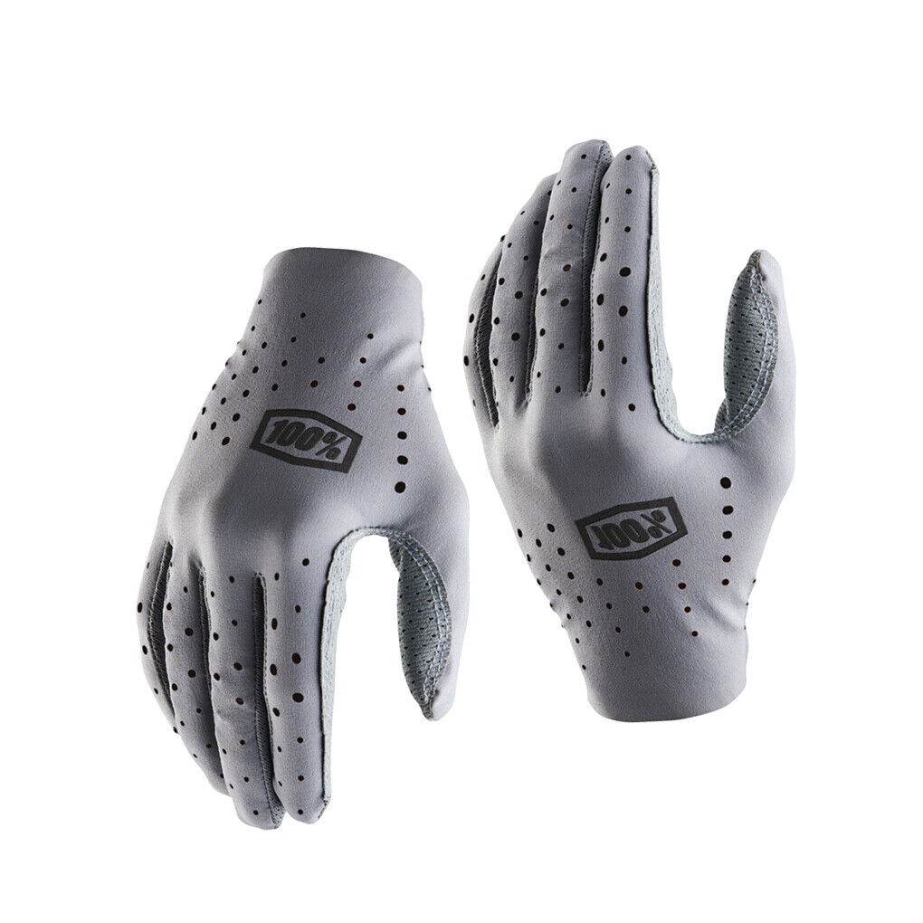 100% Women's Sling Bike Gloves - Grey, Size WLG - Click Image to Close