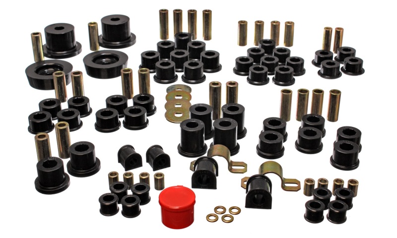 90-97 Mazda Miata Black Hyper-Flex Master Bushing Set - Click Image to Close