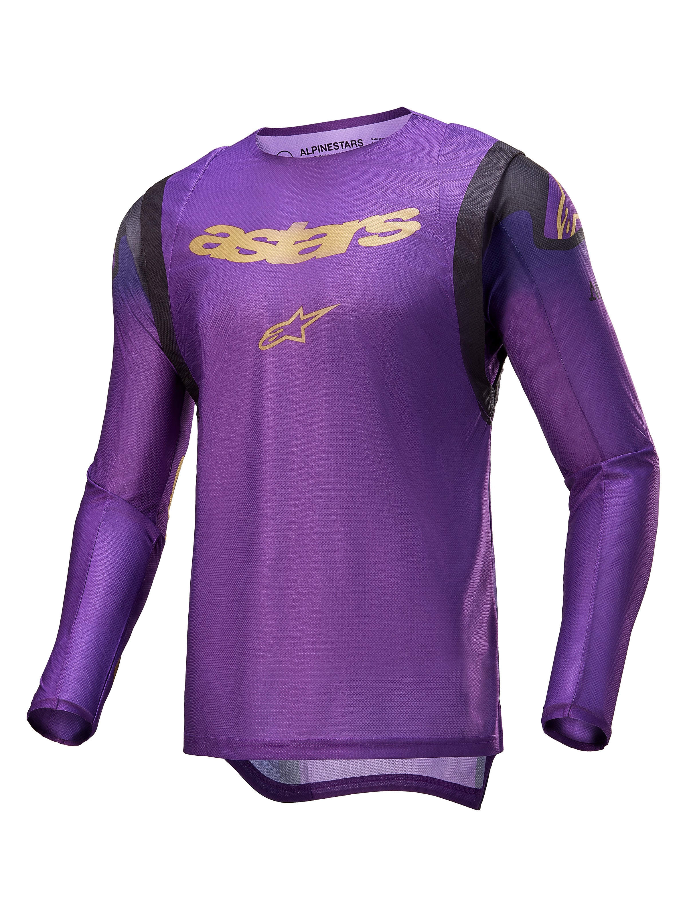 SuperTech LE Champ Jersey Ultra Violet/Gold/Black For Large - Jersey For Large riders - Click Image to Close