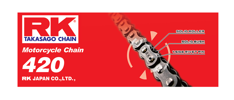 RK Chain 420-86 - Natural - Click Image to Close