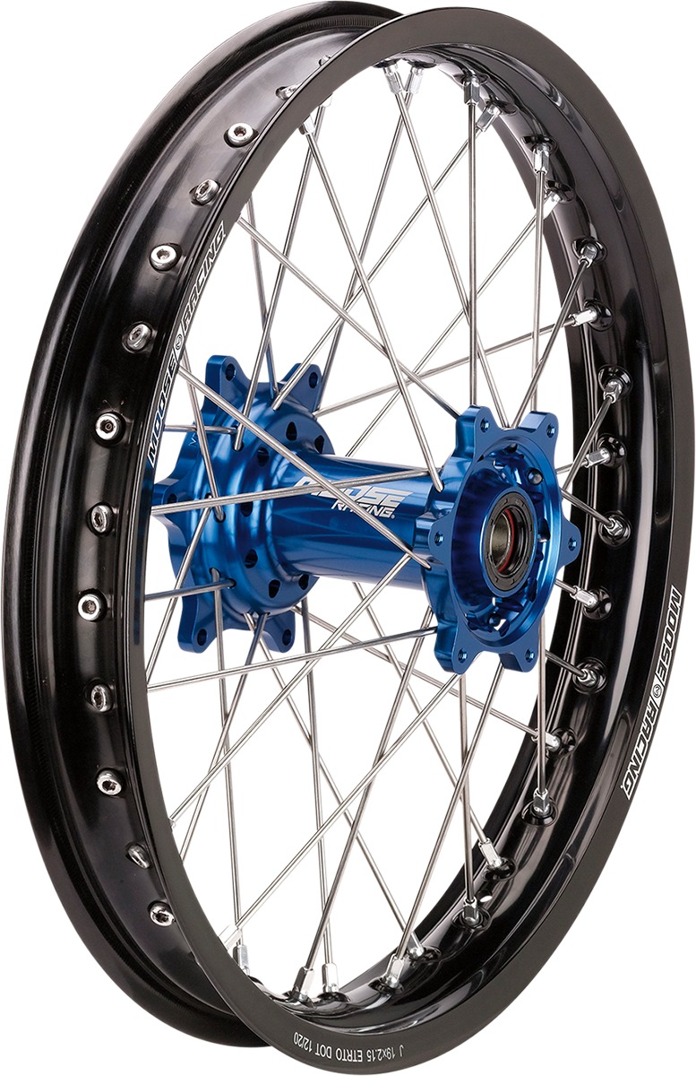 SX-1 Black Blue Complete Rear Wheel 2.15x18 - For 2002+ Yamaha YZ, YZF, WR - Click Image to Close