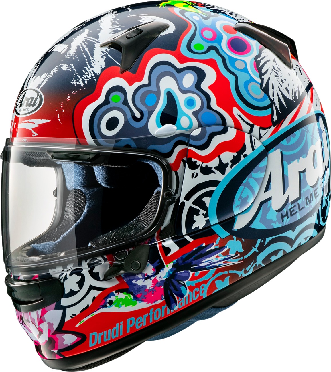 Arai Regent-X Jungle-2 Helmet - Medium - Full-face helmet with Jungle-2 graphic - Click Image to Close