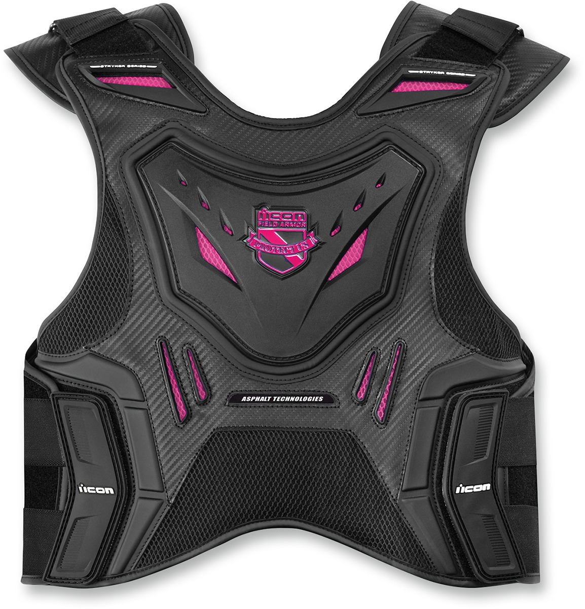 Stryker Field Armor Vest Black/Pink Small/Medium - Click Image to Close