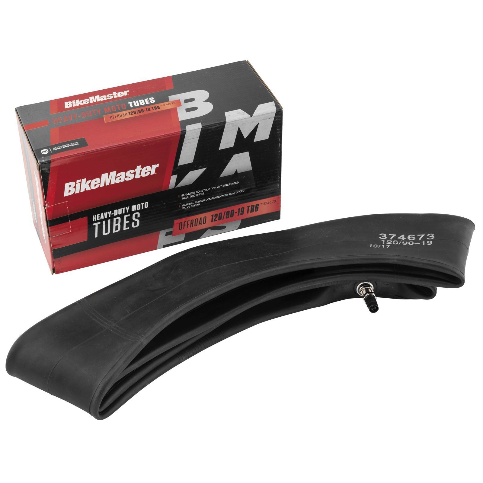 BikeMaster 120/90-19 TR6 Tube Heavy Duty - Click Image to Close