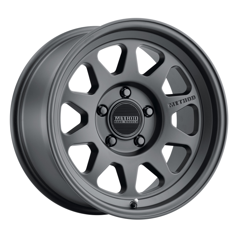 MR316 17x8.5 0mm Offset 5x5 71.5mm CB Matte Black Wheel - Click Image to Close