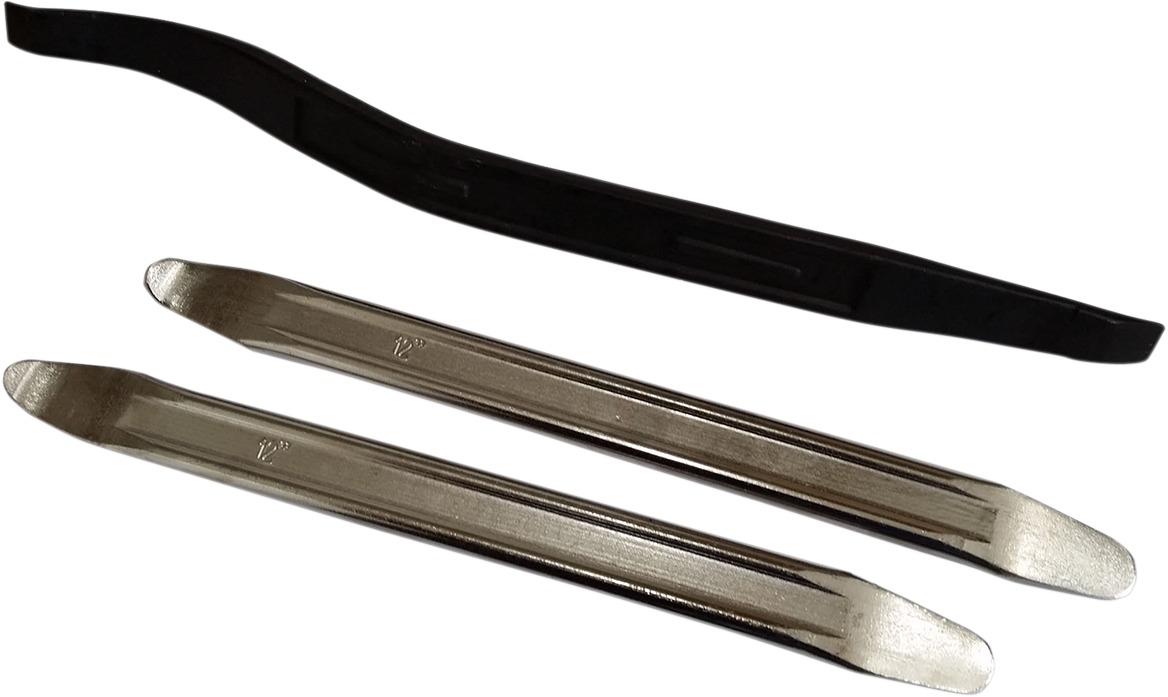 ATV/UTV Tire Iron Set - Two 12" Irons & One 15" Curved Iron - Click Image to Close