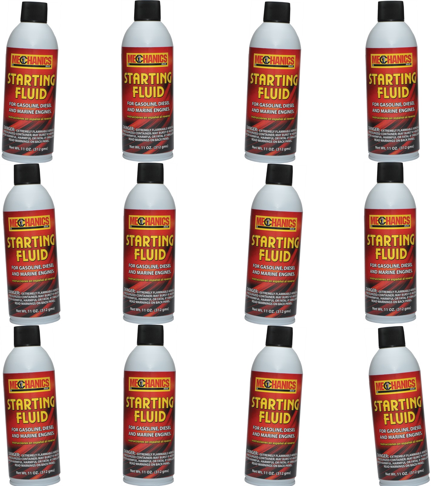 Starting Fluid - Case of 12 11oz Aerosol Cans - Click Image to Close