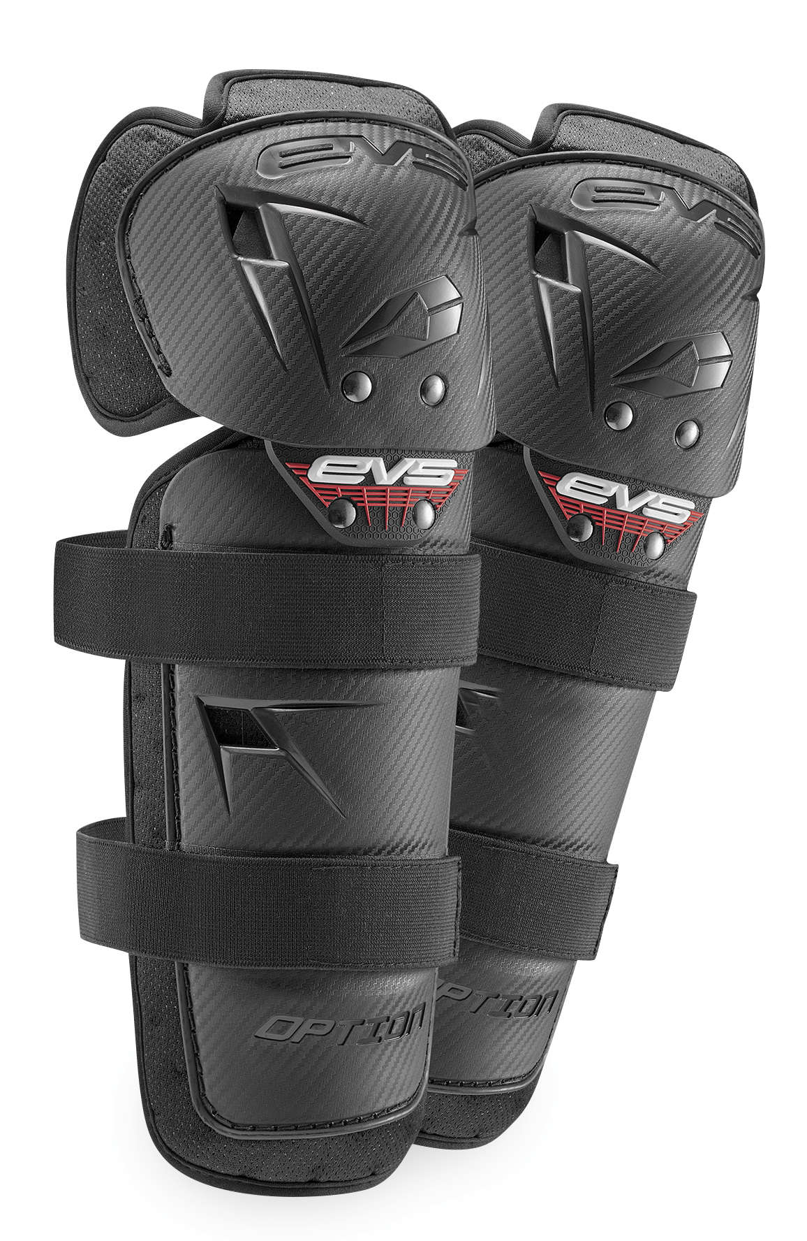 Black Option Youth Knee Pads - Click Image to Close