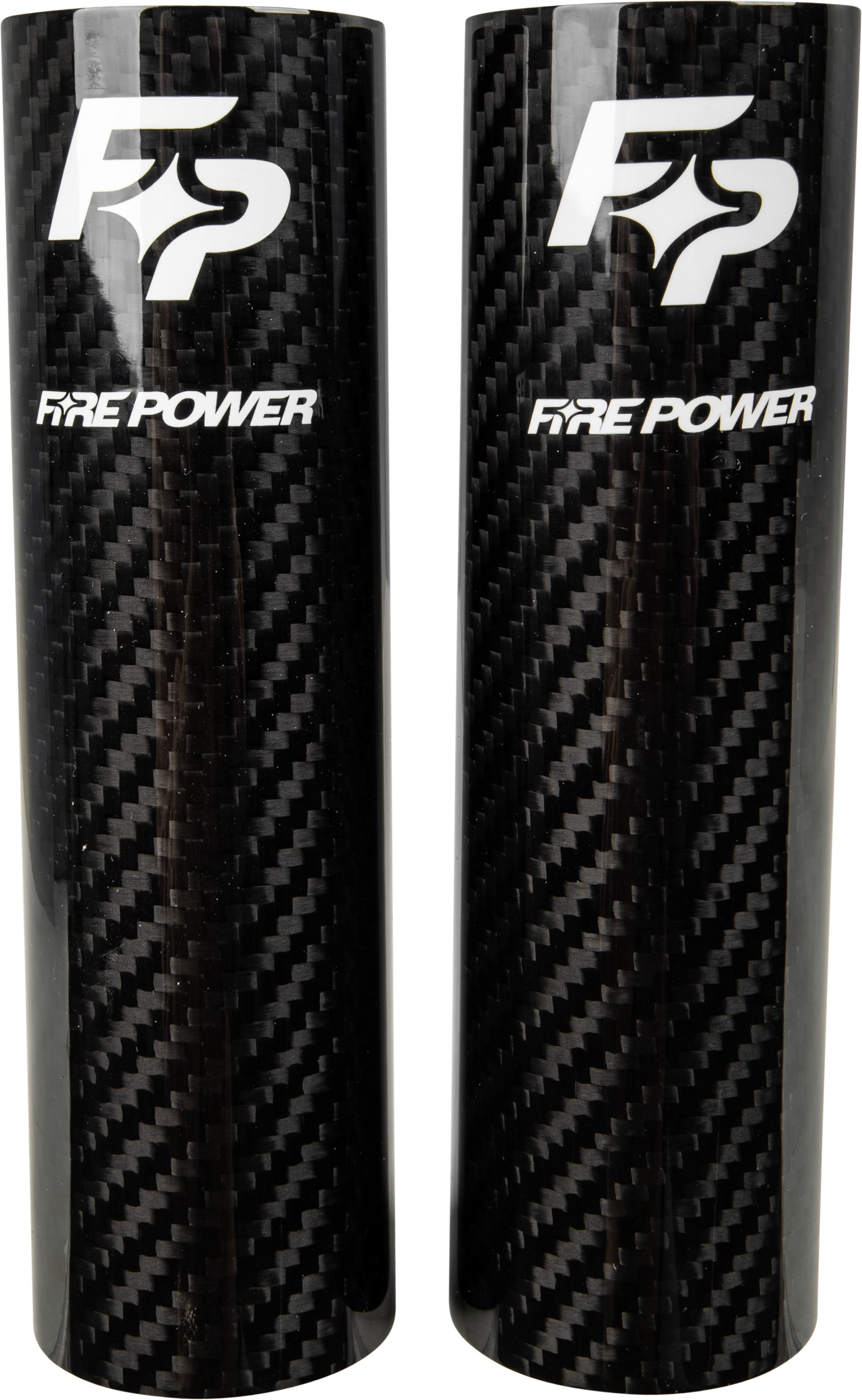 Fire Power Carbon Fiber Fork Shields 52x160mm - Universal fit fork shields, sold as a pair - Click Image to Close