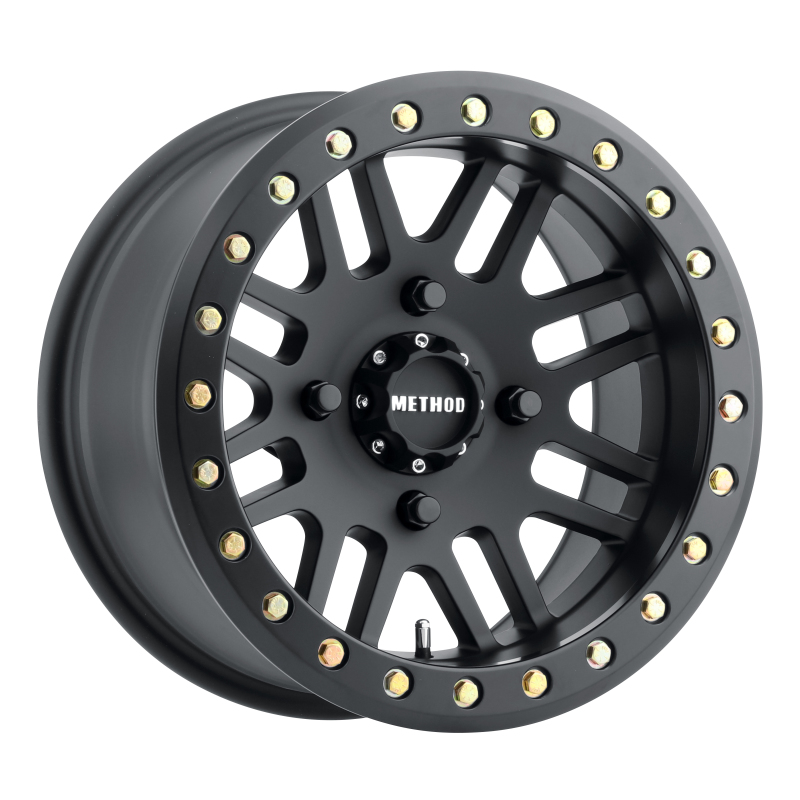 MR406 UTV Beadlock 14x10 / 5+5/-2mm Offset / 4x156 / 132mm CB Matte Black Wheel - Click Image to Close