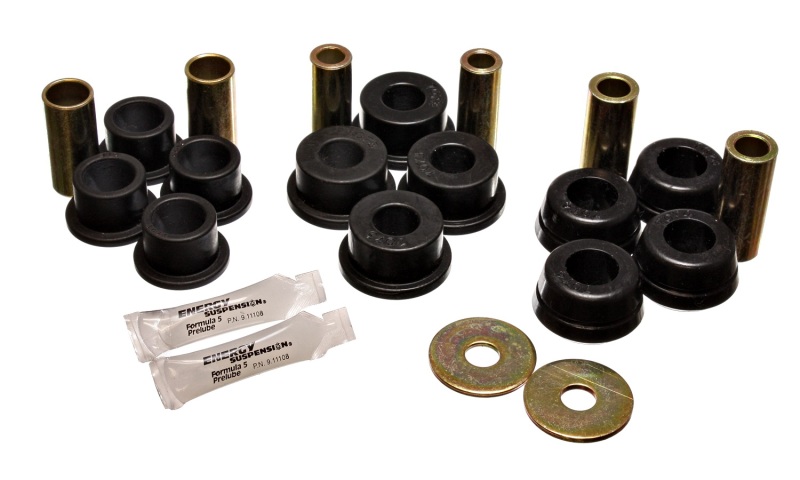 92-95 Toyota MR2 Black Rear Control Arm Bushing Set (includes Strut Bushings) - Click Image to Close