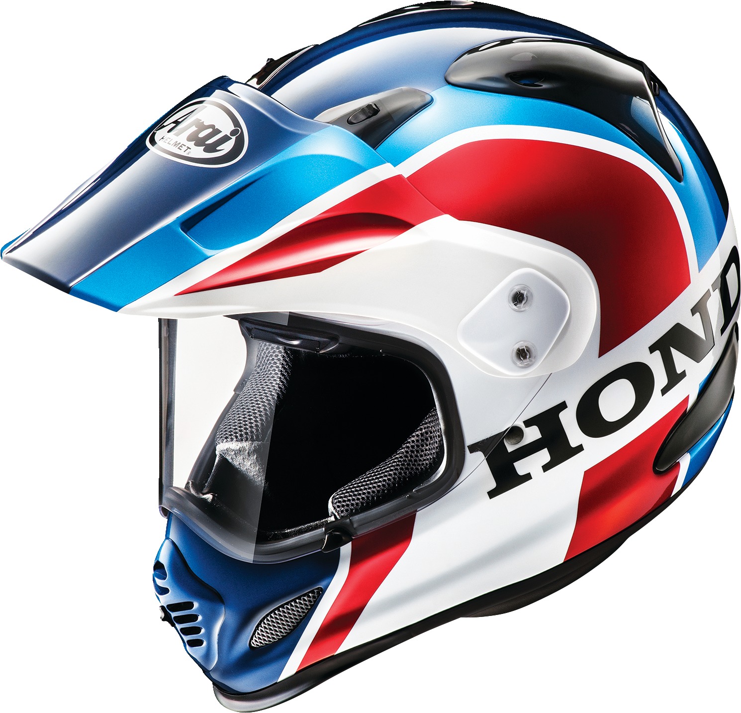 Arai XD-4 Africa Twin Helmet XS Red/White/Blue - Dual sport helmet with Africa Twin graphic. - Click Image to Close