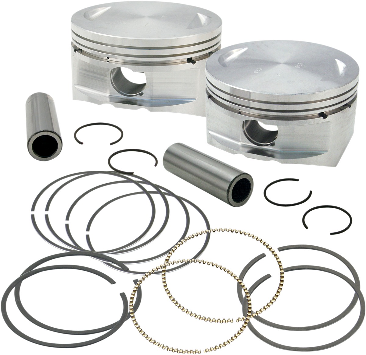 Forged Piston Sets for S&S Engines - Piston Set 3.927" .010 Flattop - Click Image to Close