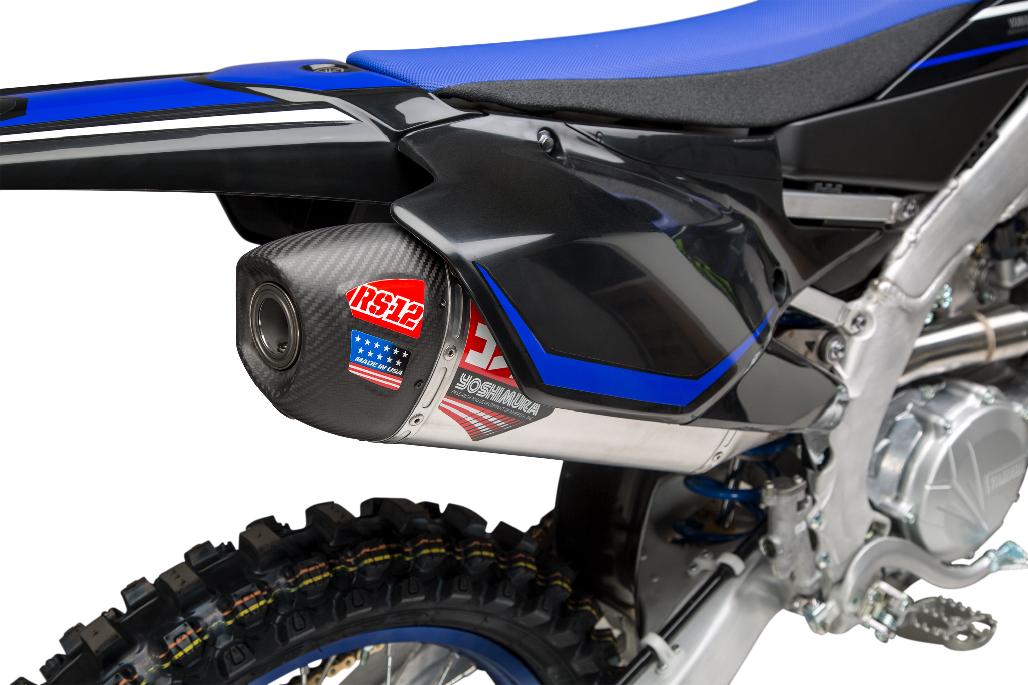 RS-12 Stainless/Aluminum Full Exhaust - For 20-22 Yamaha YZ450F - Click Image to Close