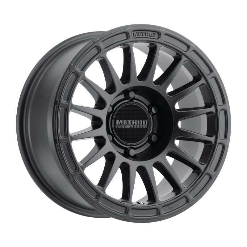 MR314 17x7.5 +24mm Offset 6x4.5 66.1mm CB Matte Black Wheel - Click Image to Close