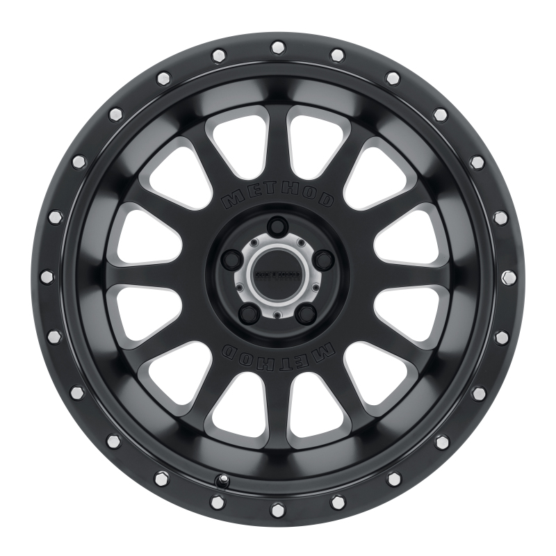 MR605 NV 20x9 -12mm Offset 5x150 110.5mm CB Matte Black Wheel - Click Image to Close