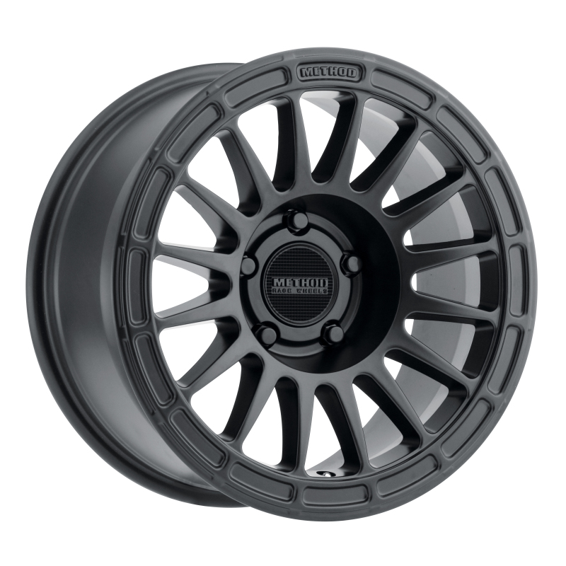 MR314 17x8.5 0mm Offset 5x5 71.5mm CB Matte Black Wheel - Click Image to Close