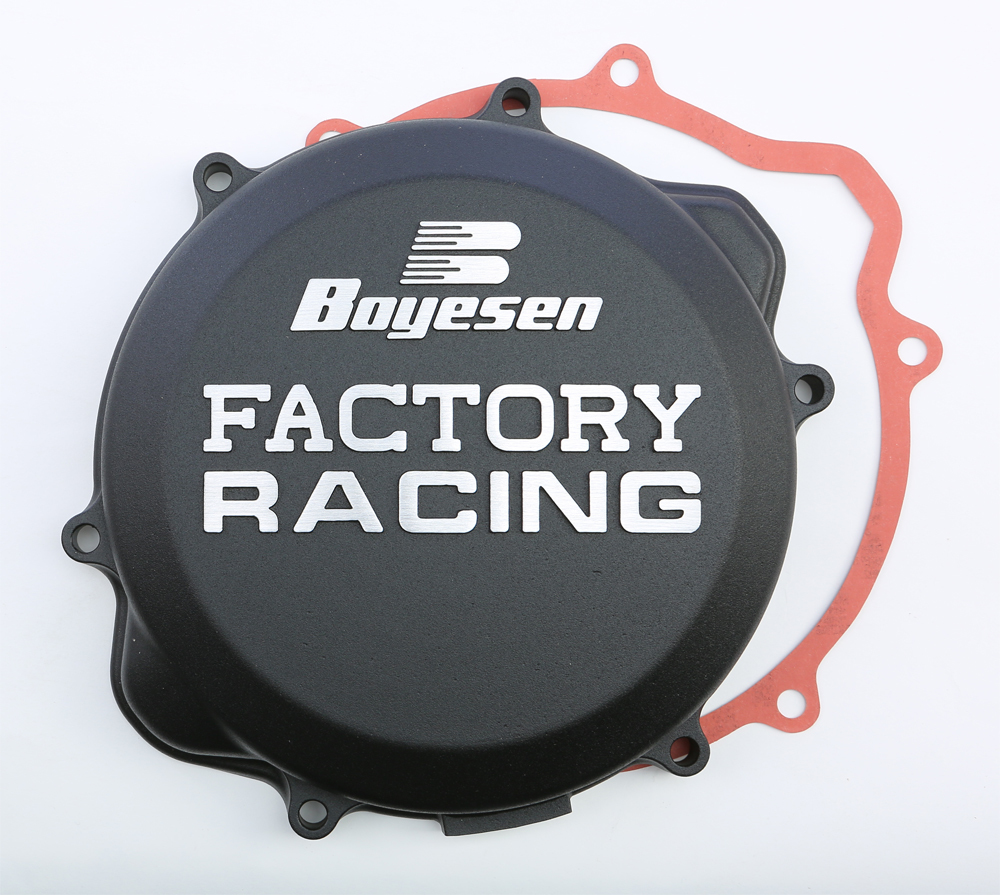 Factory Racing Clutch Cover - Black - For 05-16 Honda CRF450X - Click Image to Close