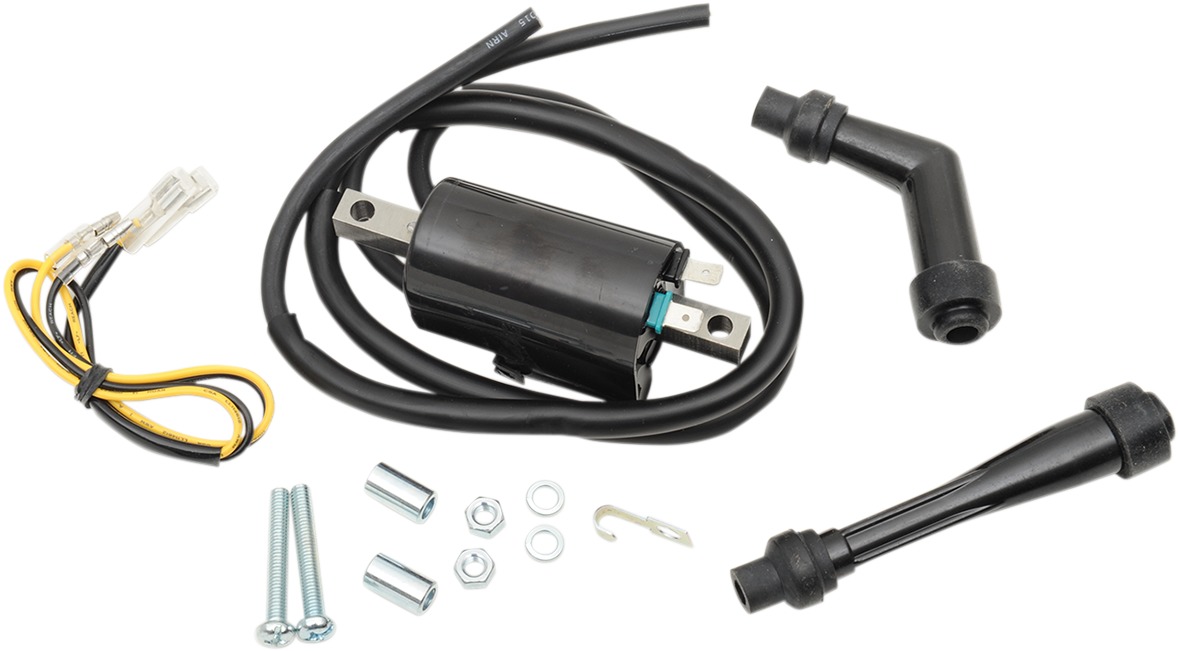 External Ignition Coil - Black - For 71-78 Honda CB - Click Image to Close