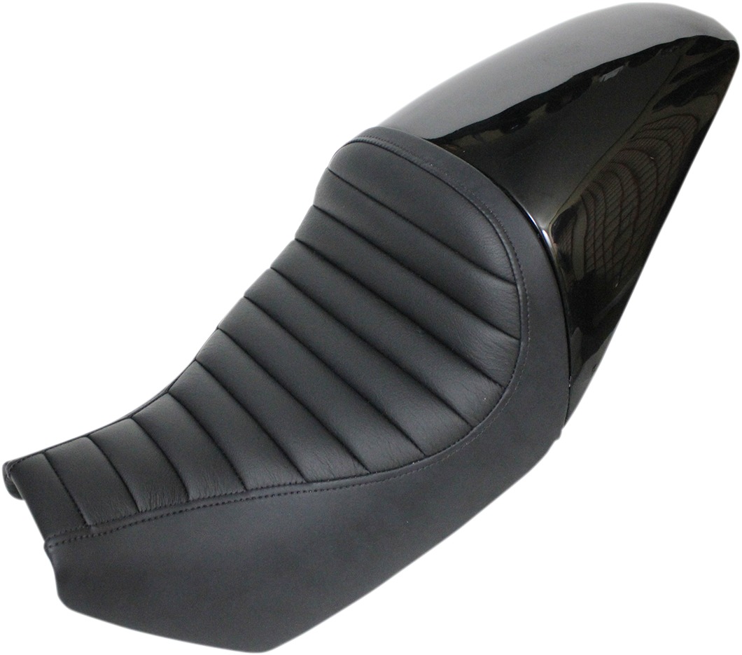 Full Fender Ribbed Leather Solo Seat Black Gel - XG500 XG750 Street - Click Image to Close