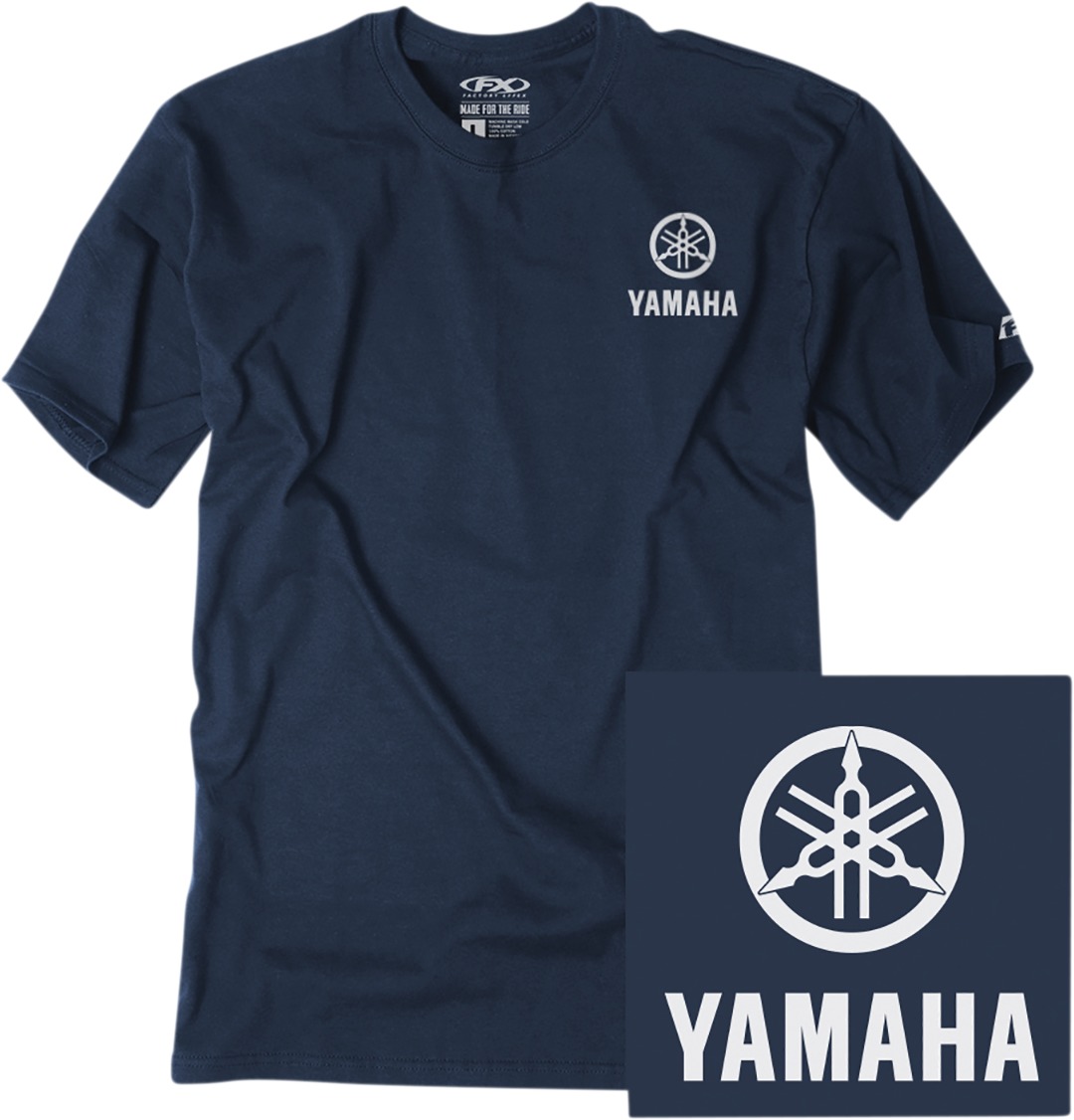 Men's Yamaha Icon Tee - Yamaha Icon Tee Nvy Lg - Click Image to Close