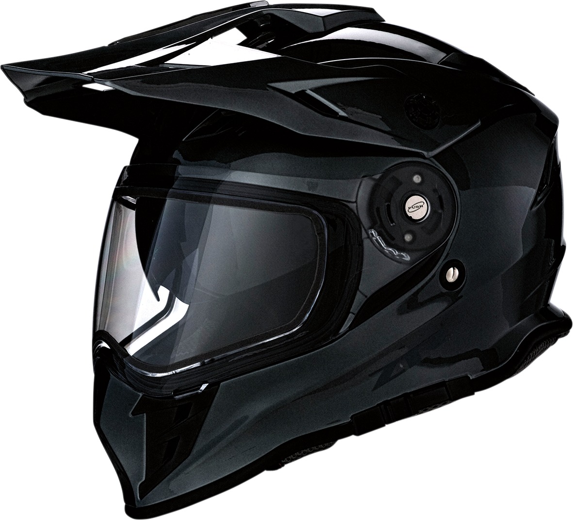 Range Solid Full Face Snow Helmet Gloss Black X-Small - Click Image to Close