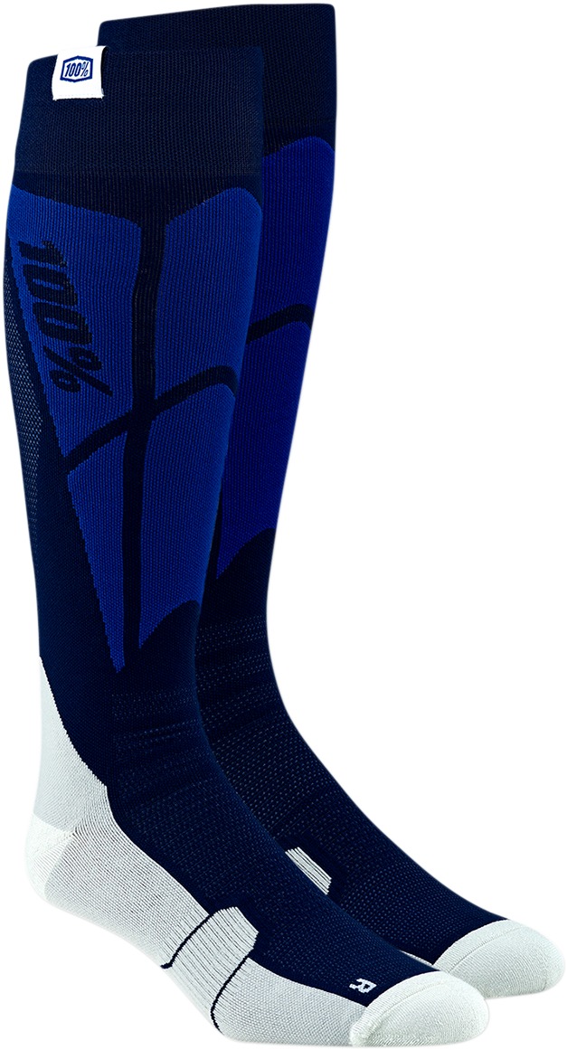 Men's Hi Side Moto Socks - Hi Side Perf Socks Nvygry S/M - Click Image to Close