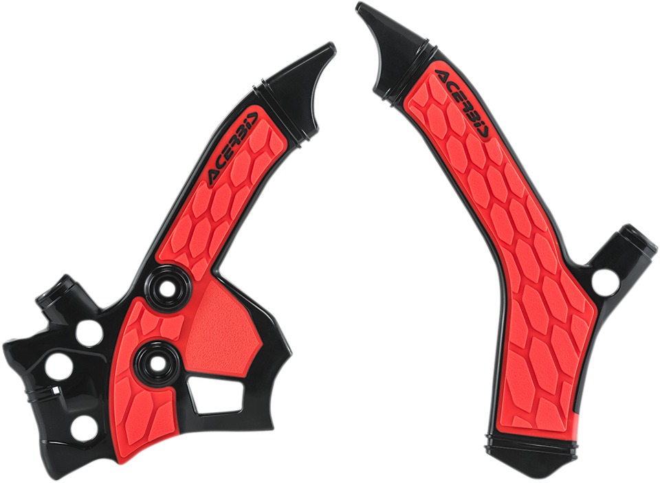 X-Grip Frame Guards Black/Red - For 13-20 Honda CRF250L/ABS - Click Image to Close