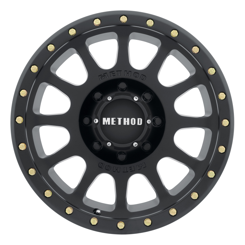 MR305 NV 16x8 0mm Offset 8x6.5 130.81mm CB Matte Black Wheel - Click Image to Close