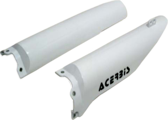 Lower Fork Cover Set - White - For 99-03 Suzuki RM250 RM125 - Click Image to Close