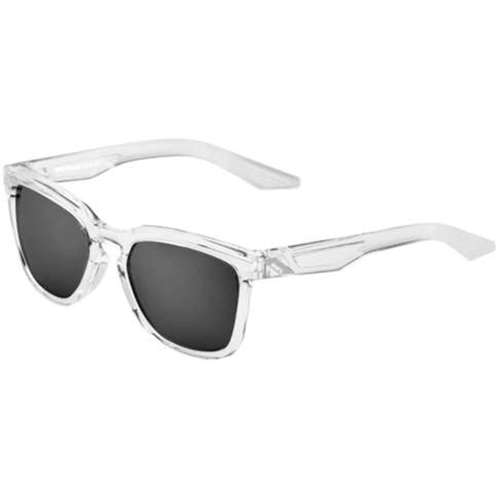 100% Hudson Sunglasses Crystal Haze Black Frame - Click Image to Close