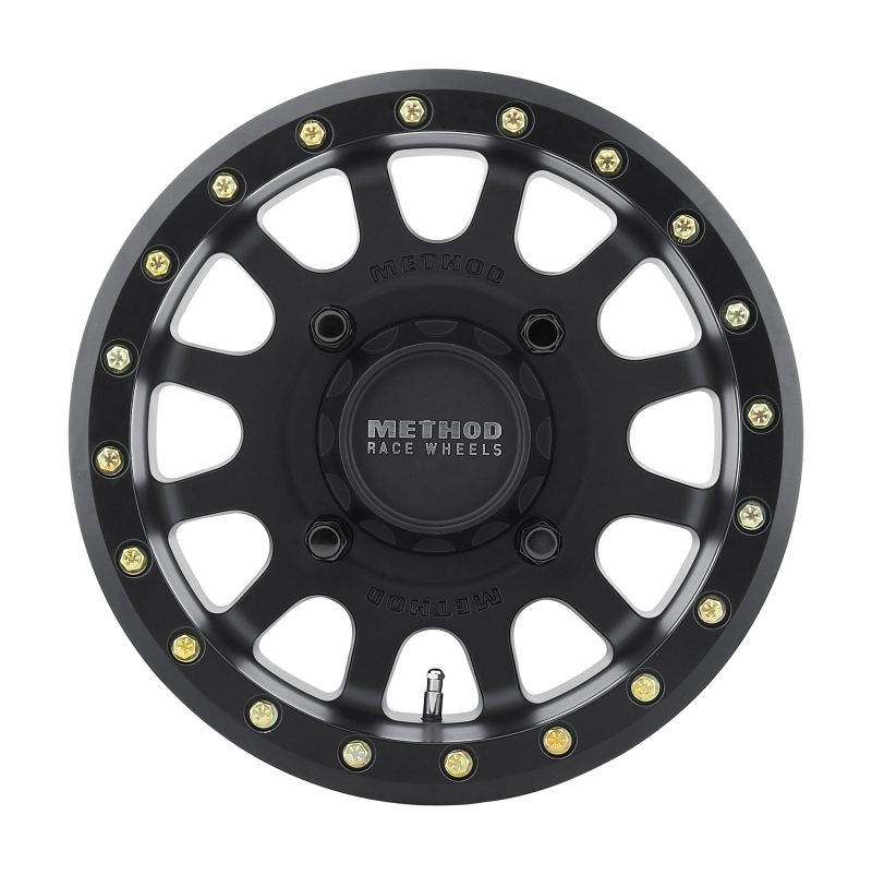 MR401 UTV Beadlock 15x6 / 5+1/53mm Offset / 4x156 / 132mm CB Matte Black Wheel - Click Image to Close