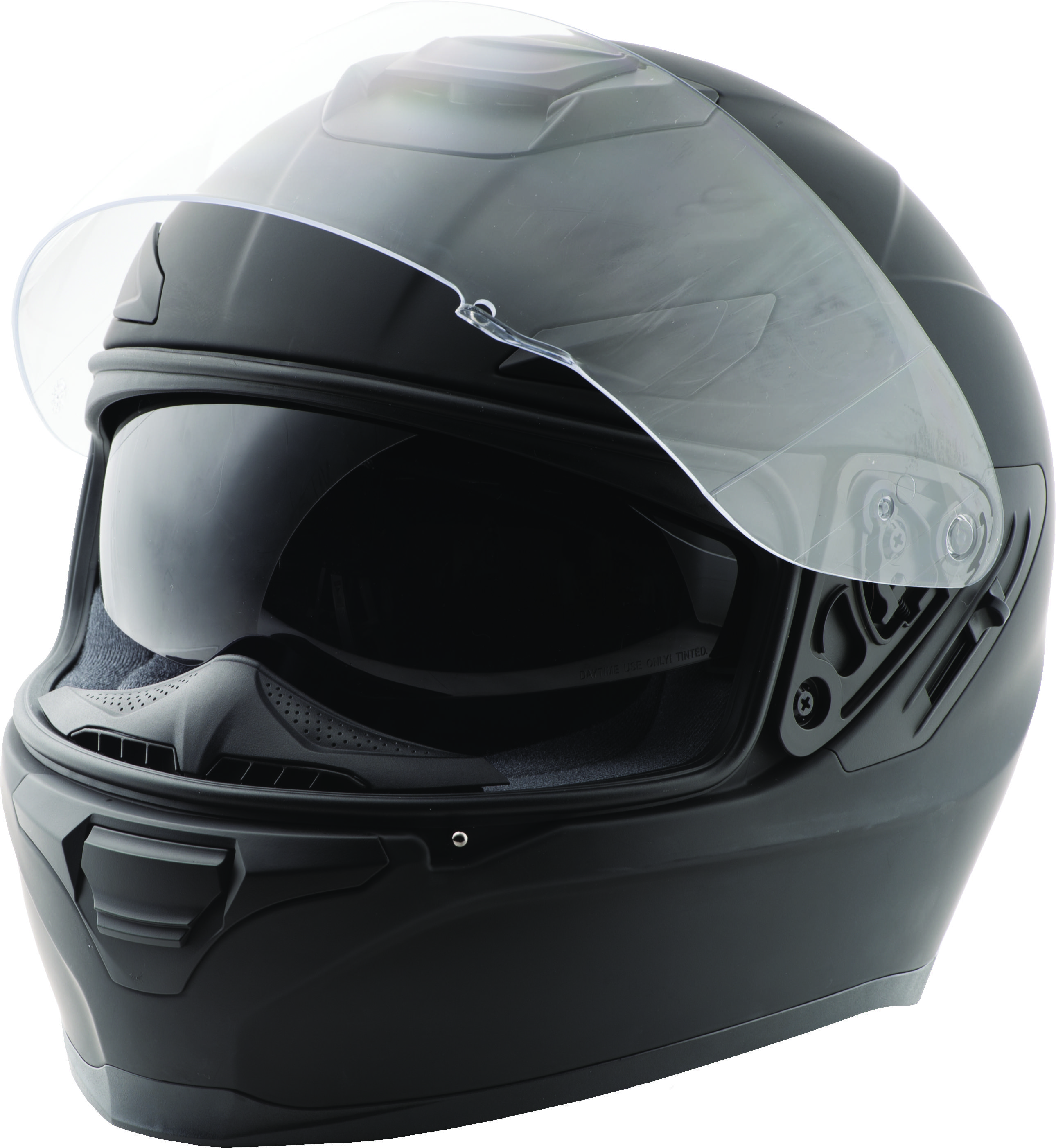 Sentinel Solid Motorcycle Helmet Matte Black X-Large - Click Image to Close