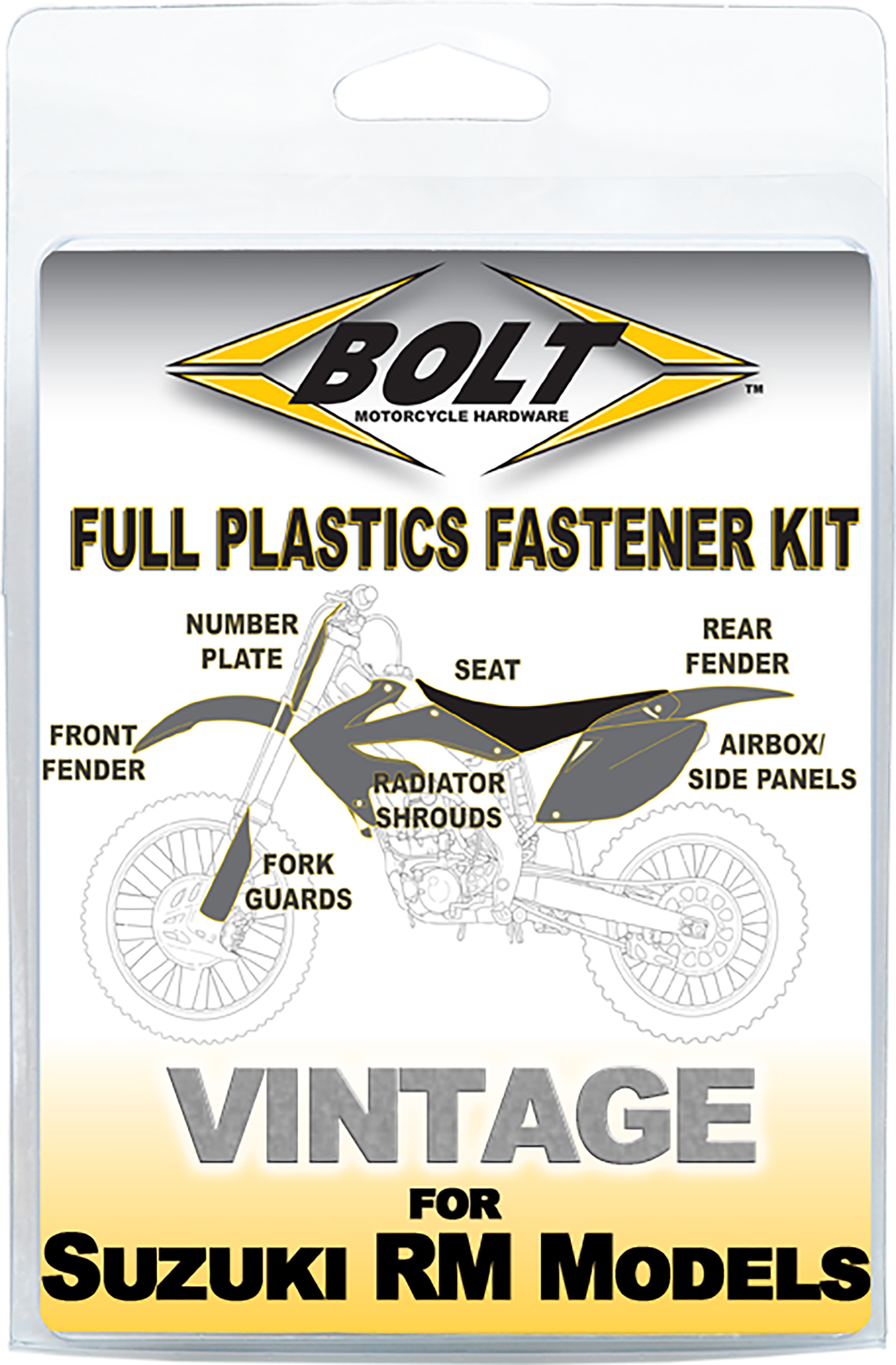 Full Plastic Fastener Kit - For 93-95 Suzuki RM125 & RM250 - Click Image to Close